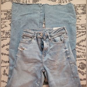 American Eagle high-rise flare jeans